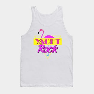 Yacht Rock Party Boat Drinking Stuff 80s Faded Tank Top